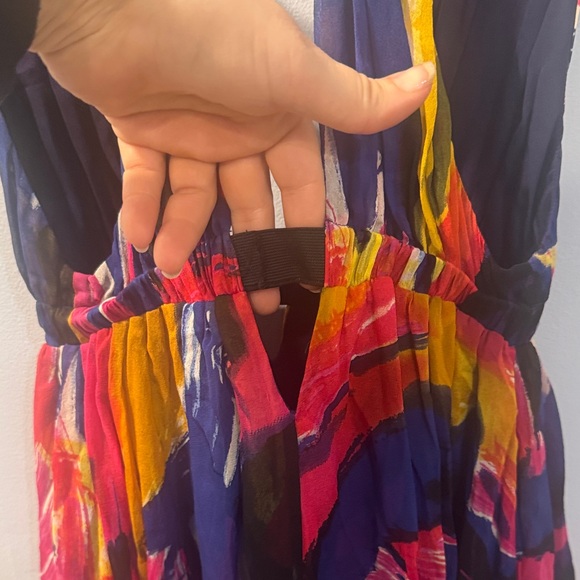 Diane Von Furstenberg Colorful Backless Dress Size 6 - Picture 9 of 10
